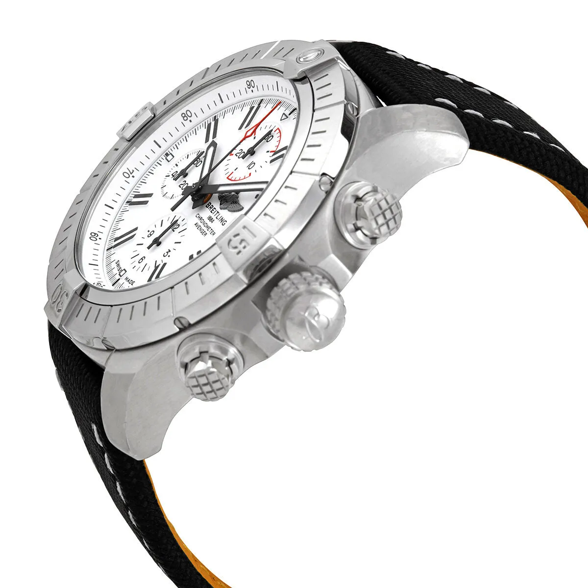 Breitling Super Avenger Chronograph Automatic White Dial Men's Watch A133751A1A1X2