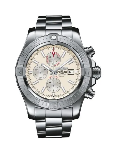 Breitling Super Avenger II Chronograph Automatic Silver Dial Men's Watch A13371111G1A1