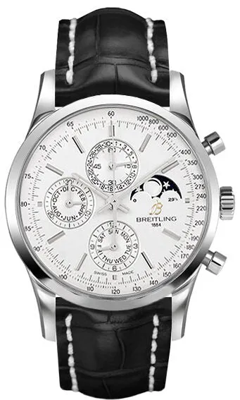 Breitling Transocean Chronograph Silver Dial Automatic Men's Watch A1931012-G750BKCT A1931012/G750BKCT