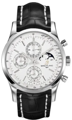 Breitling Transocean Chronograph Silver Dial Automatic Men's Watch A1931012-G750BKCT A1931012/G750BKCT