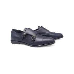 Brunellis Navy Monk Dress Shoe 236