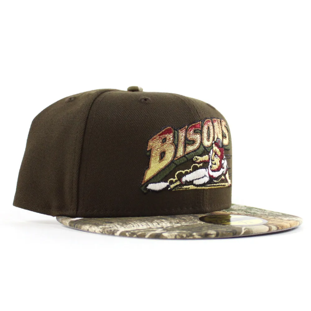 Buffalo Bisons New Era 59Fifty Fitted Hat (Walnut RealTree Gray Under Brim)
