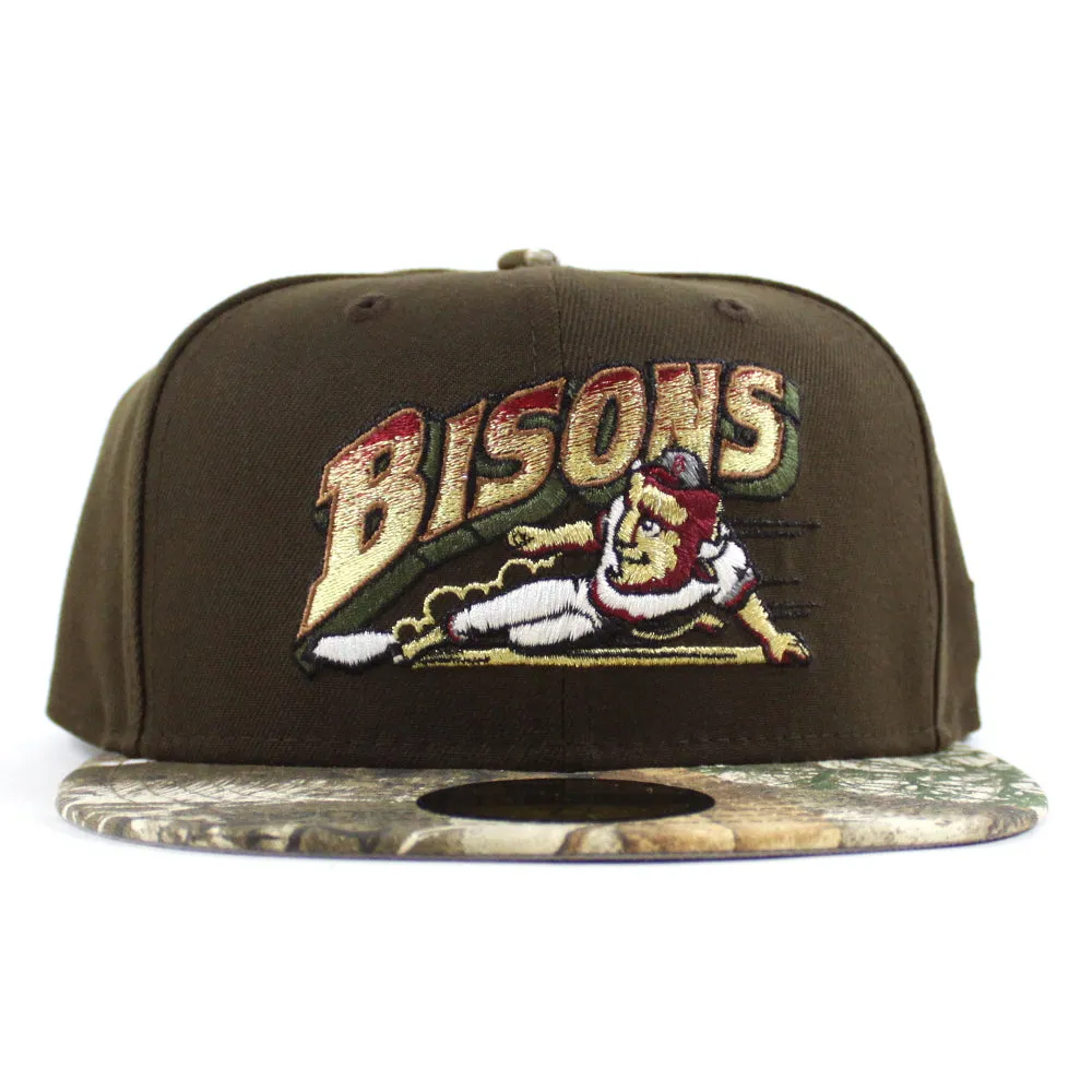 Buffalo Bisons New Era 59Fifty Fitted Hat (Walnut RealTree Gray Under Brim)