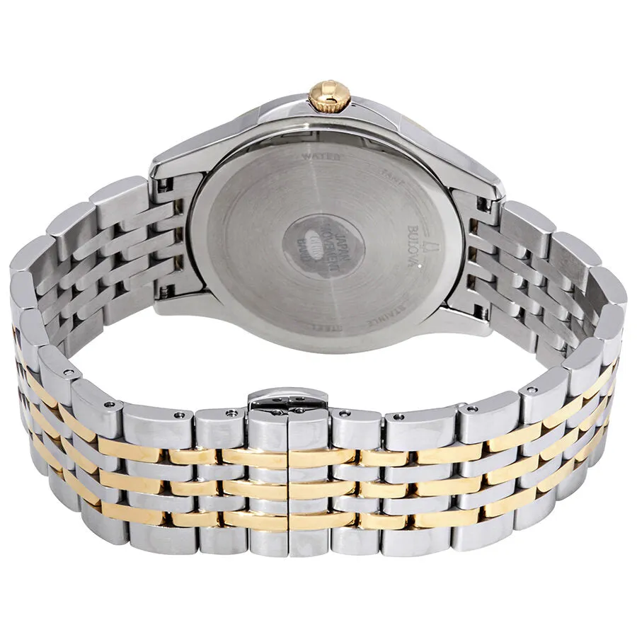 Bulova Classics Diamond White Mother of Pearl Dial Ladies Watch 98P161