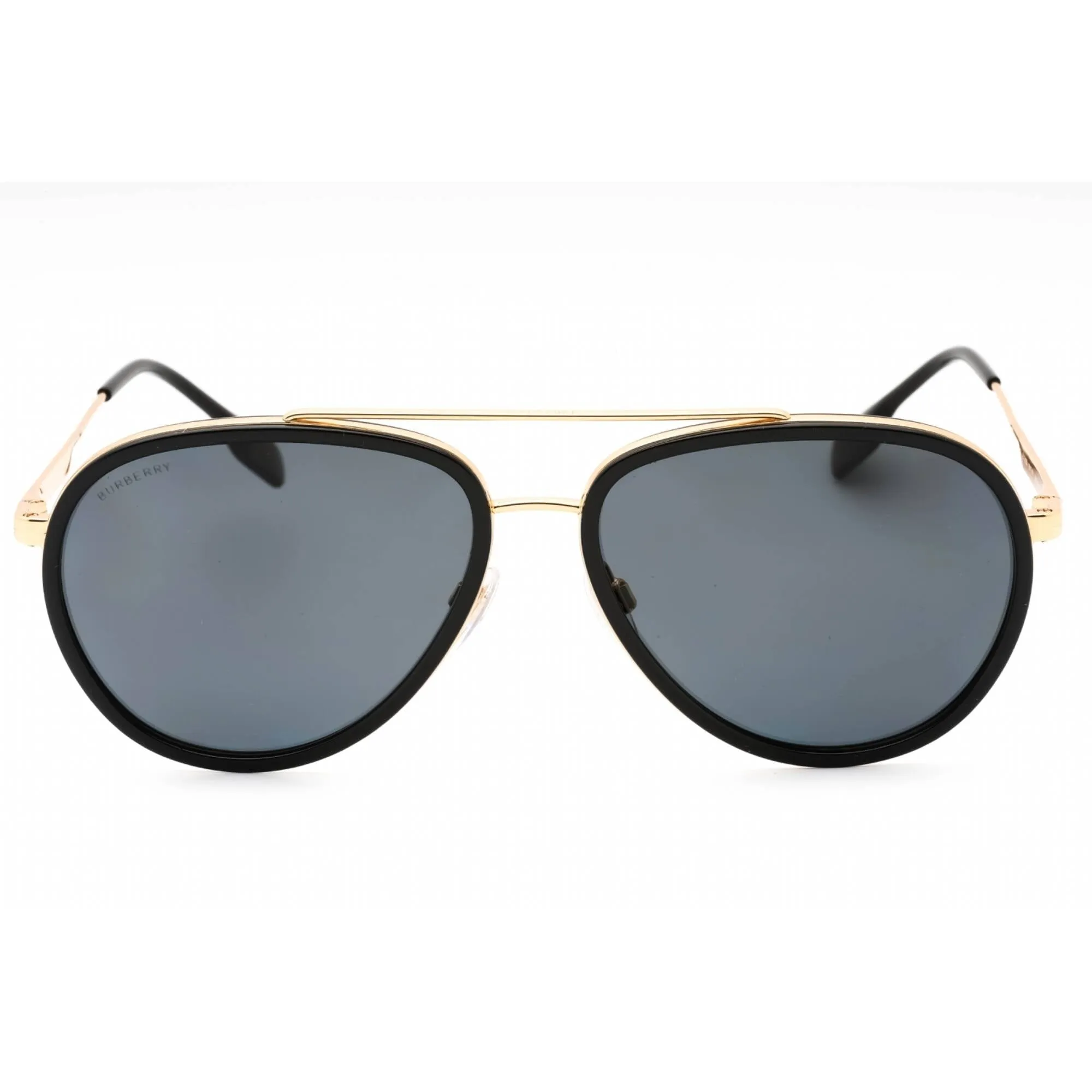 Burberry Unisex Sunglasses - Gold/Black Metal Aviator Full Rim Frame | BE3125 101781
