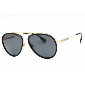 Burberry Unisex Sunglasses - Gold/Black Metal Aviator Full Rim Frame | BE3125 101781