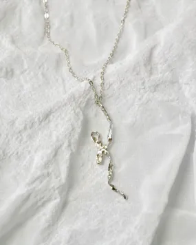Burnt Bow Pendant - Silver