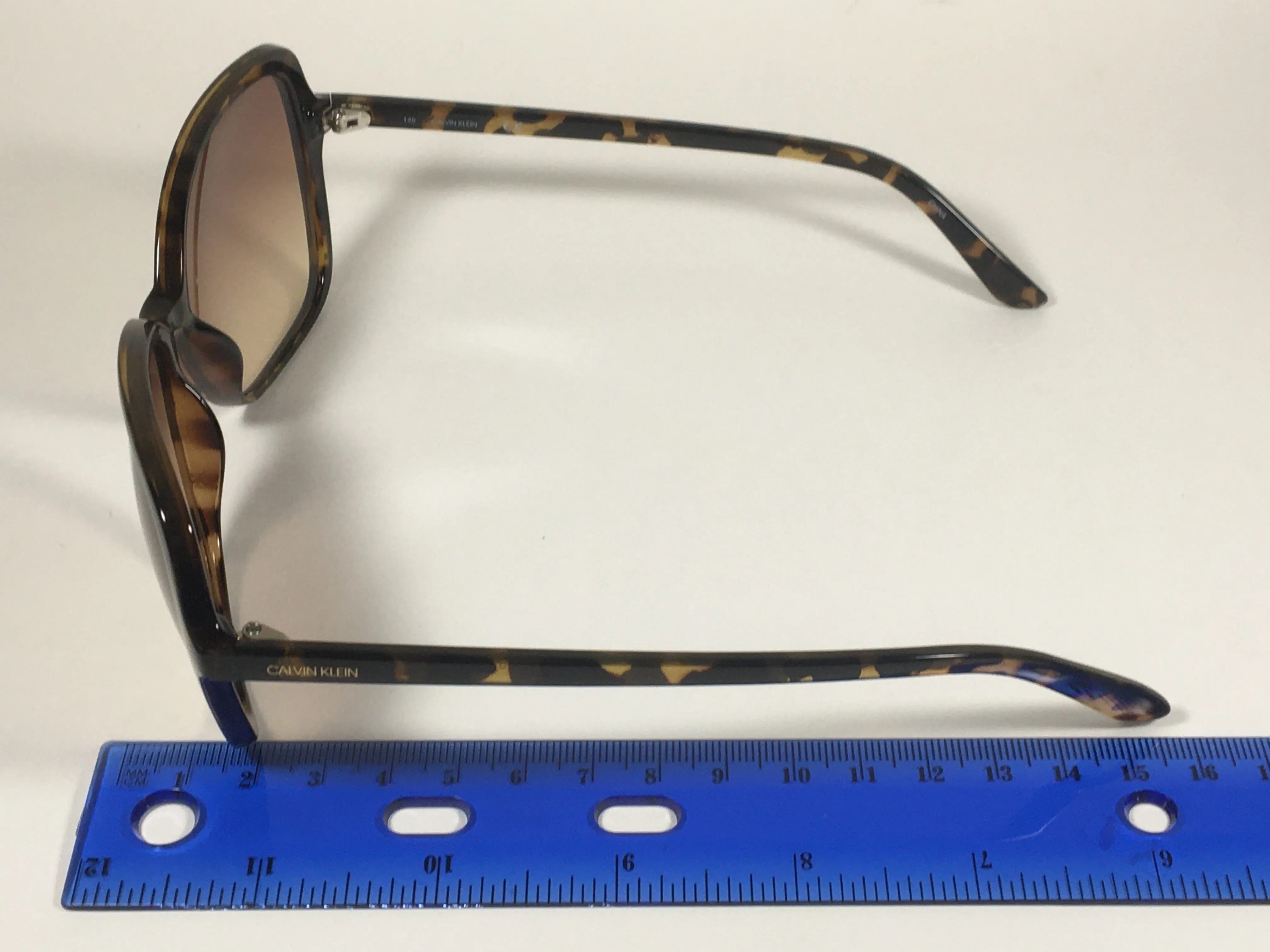 Calvin Klein Butterfly Sunglasses CK19561S 235 Brown Tortoise Frame Brown Gradient Lens