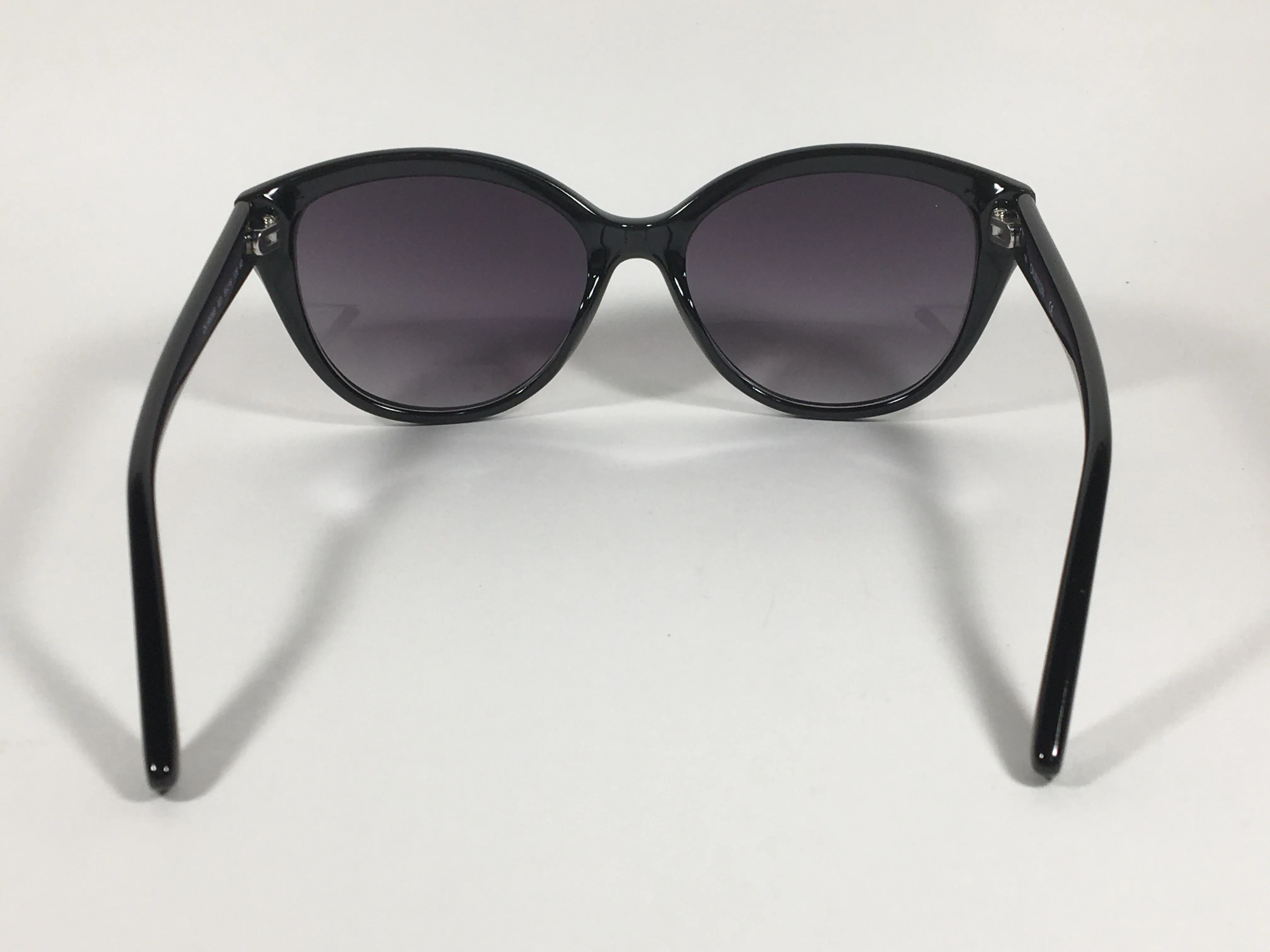 Calvin Klein Cat Eye Sunglasses CK19536S 001 Black Gloss Smoke Gradient Lens