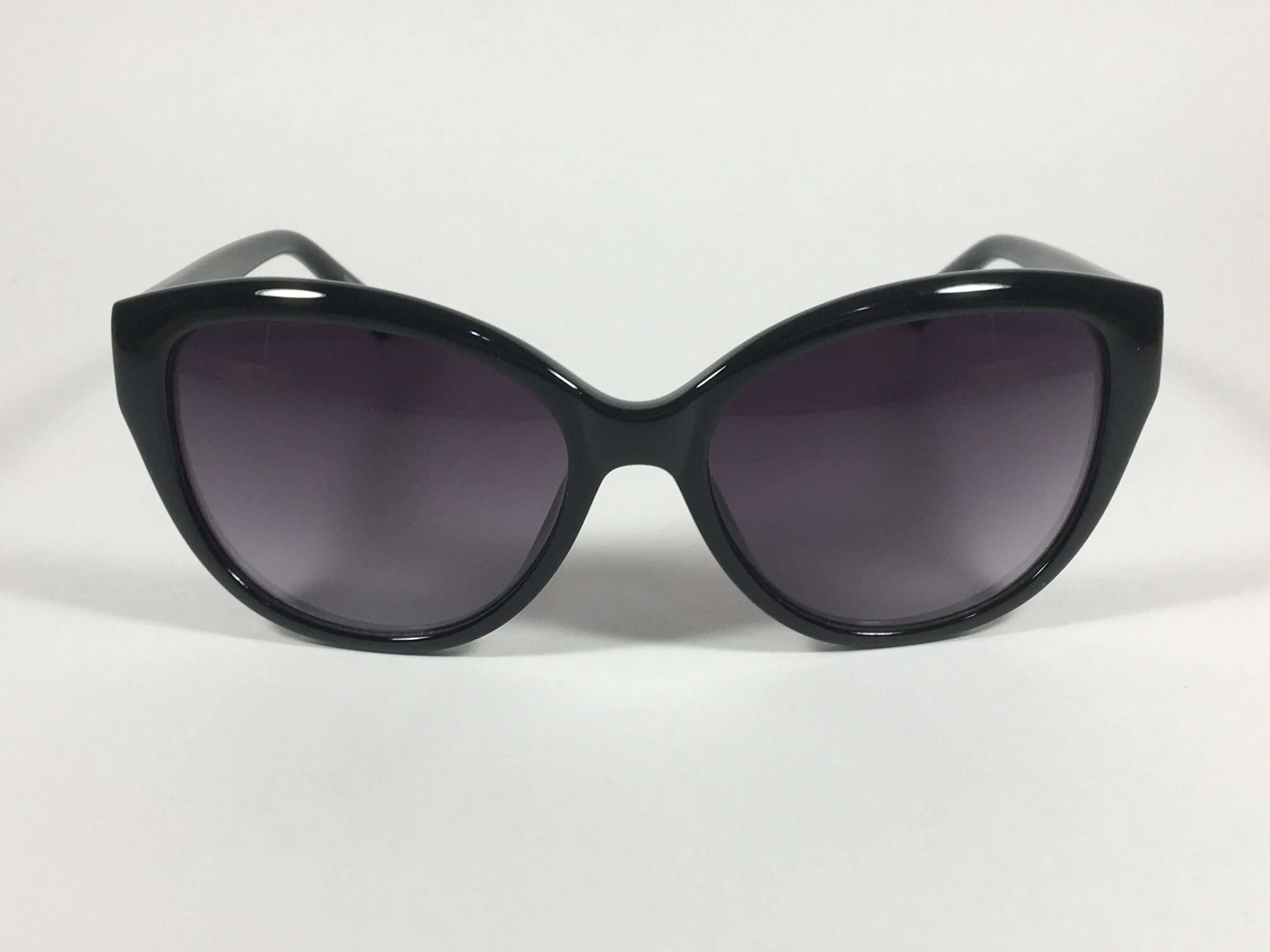 Calvin Klein Cat Eye Sunglasses CK19536S 001 Black Gloss Smoke Gradient Lens