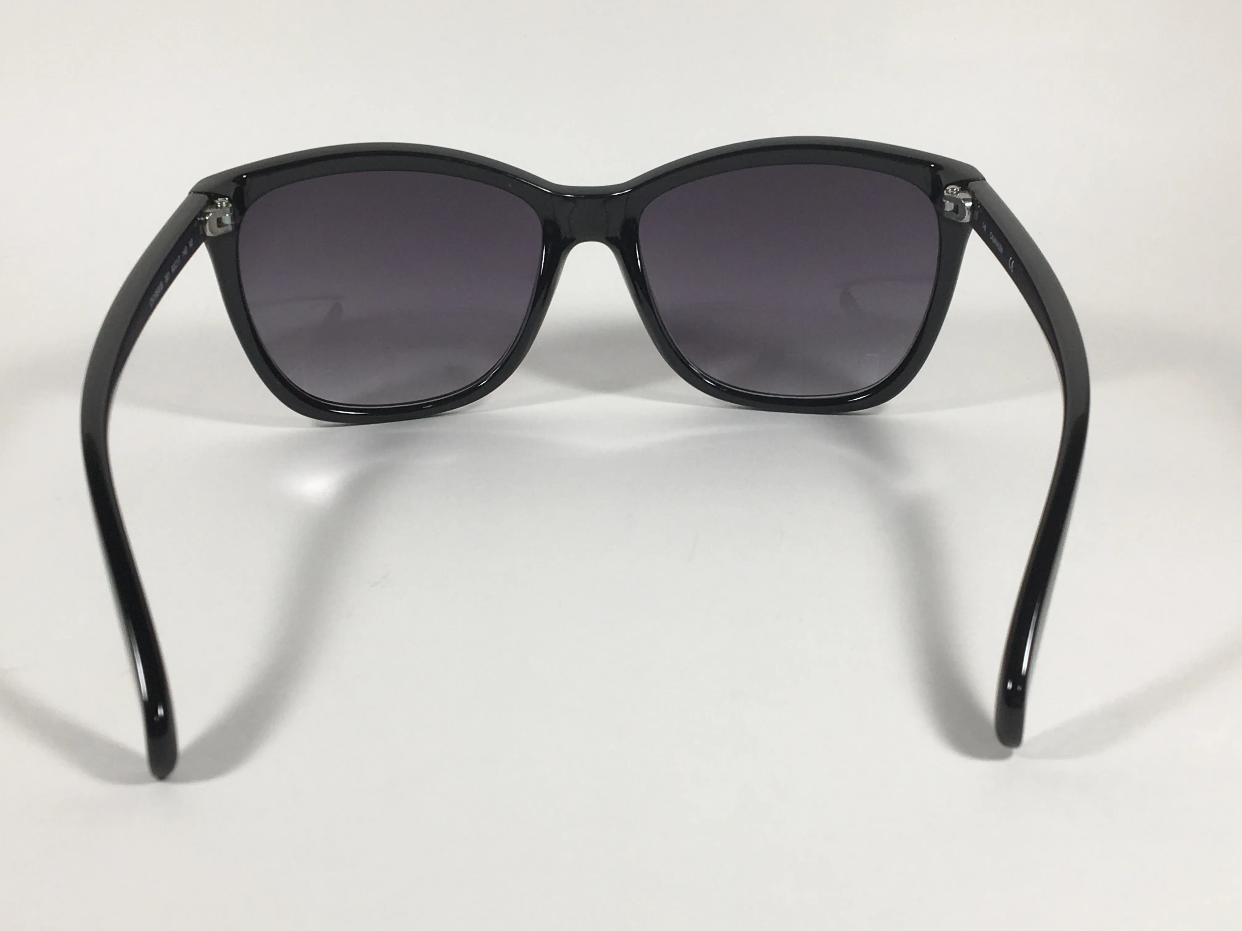 Calvin Klein Cat Eye Sunglasses CK19565S 001 Black Gloss Smoke Gradient Lens