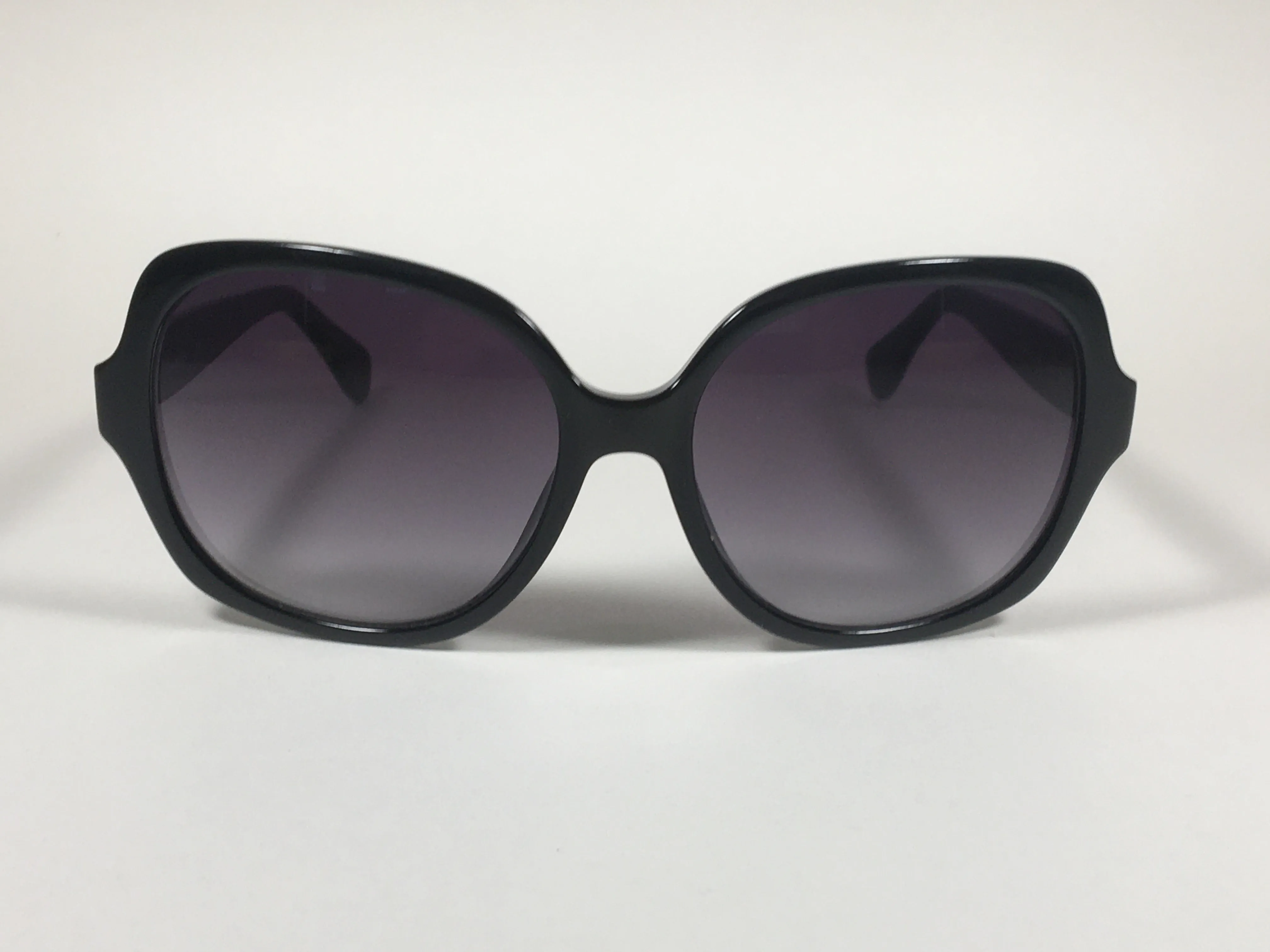 Calvin Klein Oversize Sunglasses CK19538S 001 Black Gloss Frame Smoke Gradient Lens