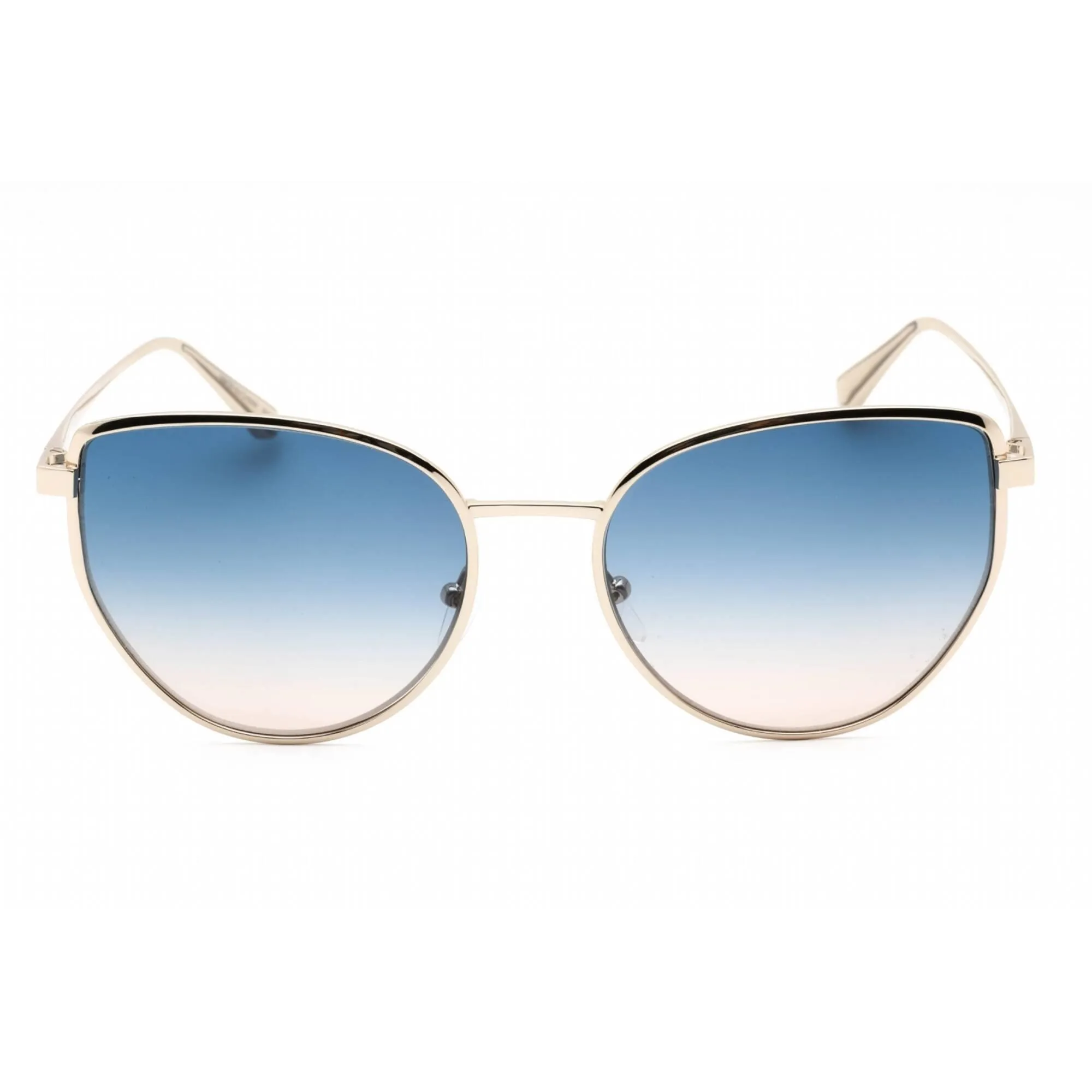 Calvin Klein Women's Sunglasses - Gold Frame Gradient Blue Brown Lens | CK22113S 719
