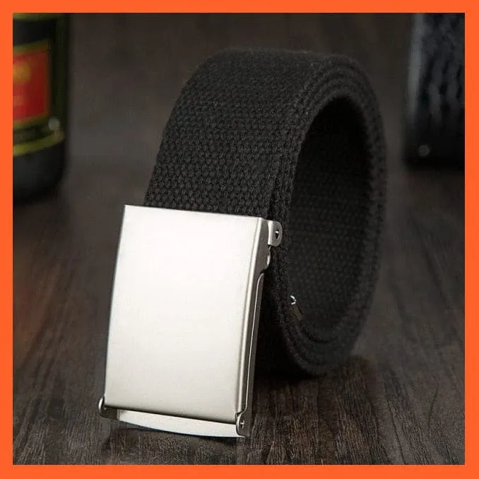 Candy Color Canvas Luxury Belt  For Men Women