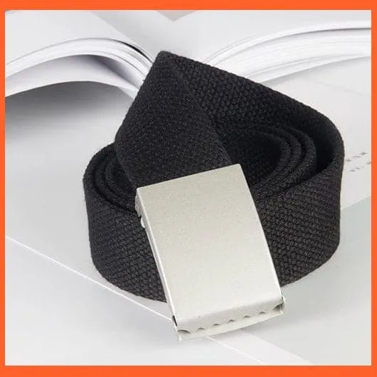 Candy Color Canvas Luxury Belt  For Men Women