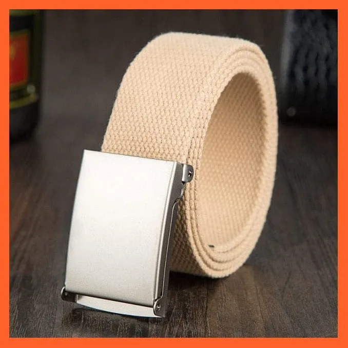 Candy Color Canvas Luxury Belt  For Men Women