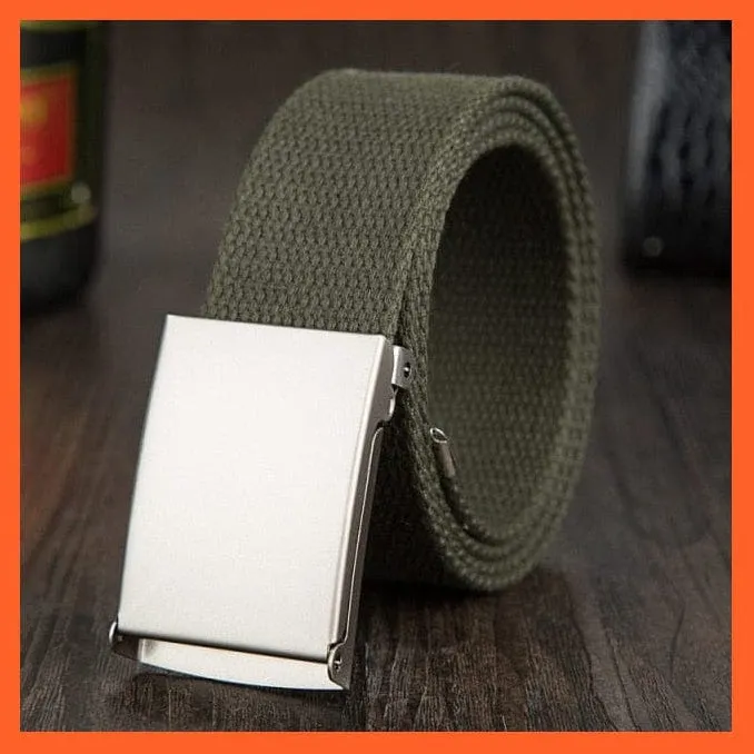 Candy Color Canvas Luxury Belt  For Men Women