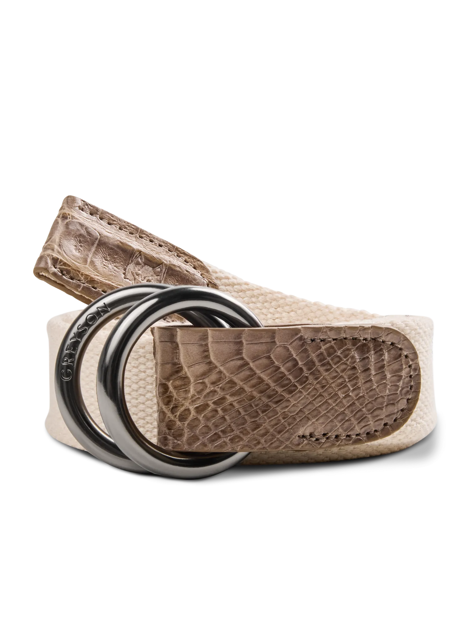 Canvas Croc O-Ring Belt