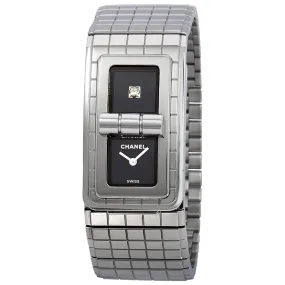 Chanel Code Coco Black Lacquered Dial Ladies Watch H5144