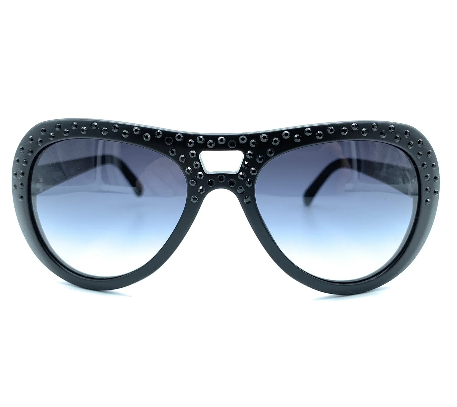Chanel Vintage bag Swarovski Crystals Pilot Sunglasses 40921