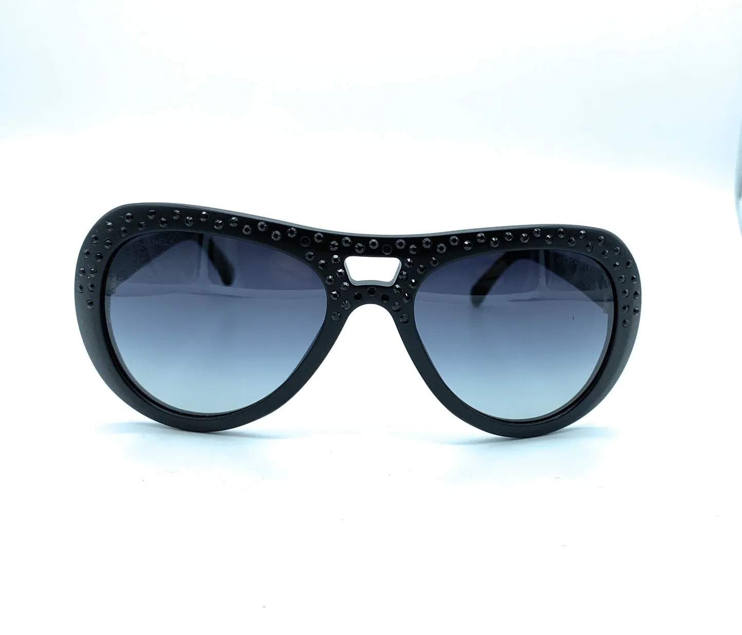 Chanel Vintage bag Swarovski Crystals Pilot Sunglasses 40921