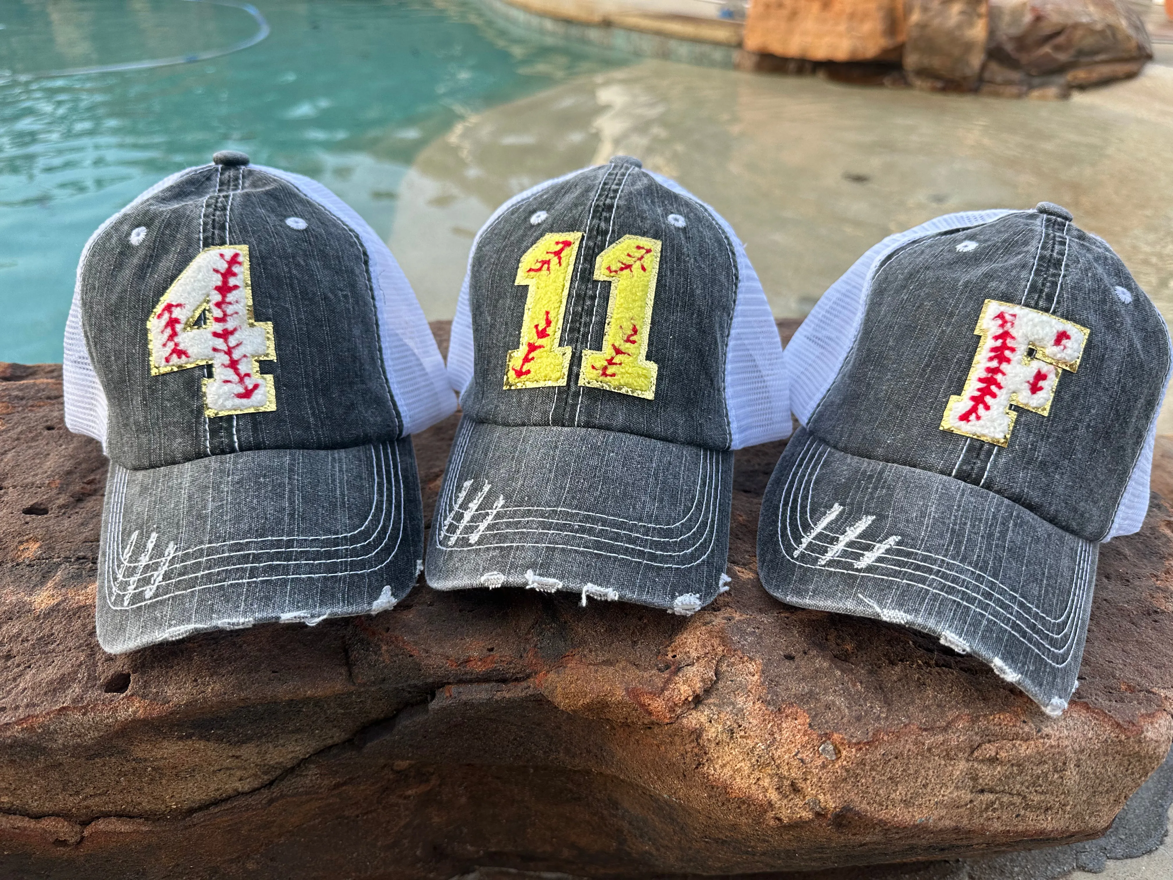 Chenille Patch Baseball Caps