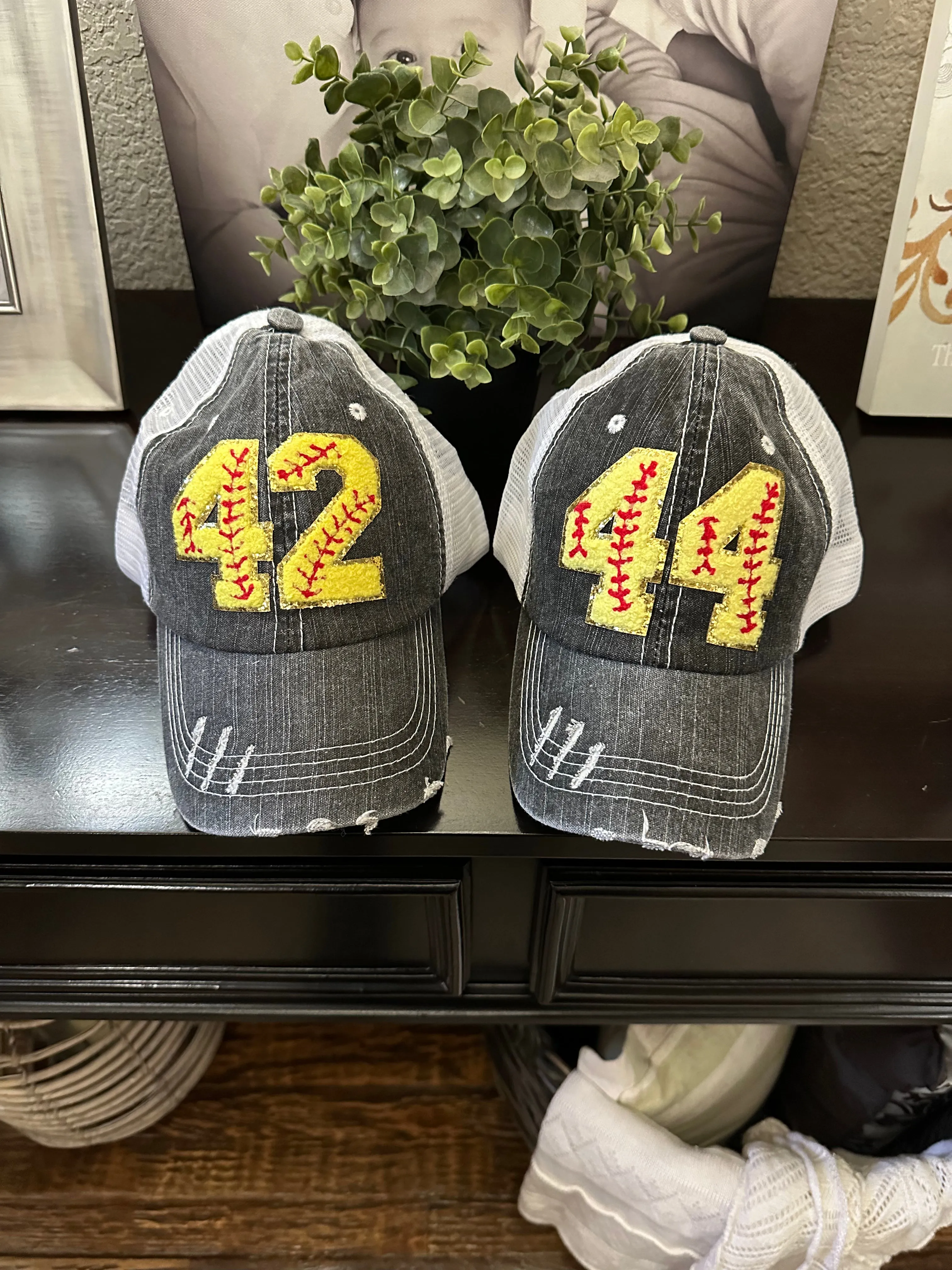 Chenille Softball Hats