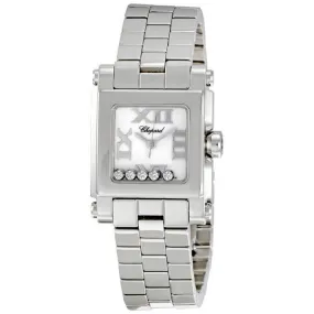 Chopard Happy Sport Square Steel Diamond Ladies Watch 278516-3002