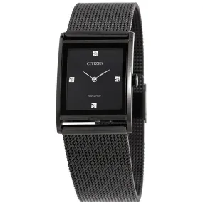 Citizen Axiom Eco-Drive Black Dial Men's Watch BL6008-53E