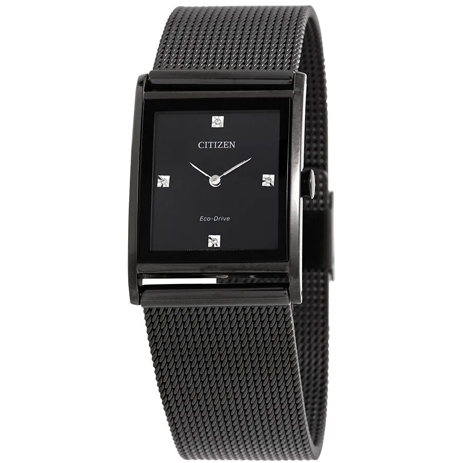 Citizen Axiom Eco-Drive Black Dial Men's Watch BL6008-53E