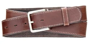 Classic Top Stitch Belt - Brown