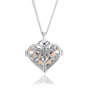 Clogau Kensington Sterling Silver Filigree Heart Locket D