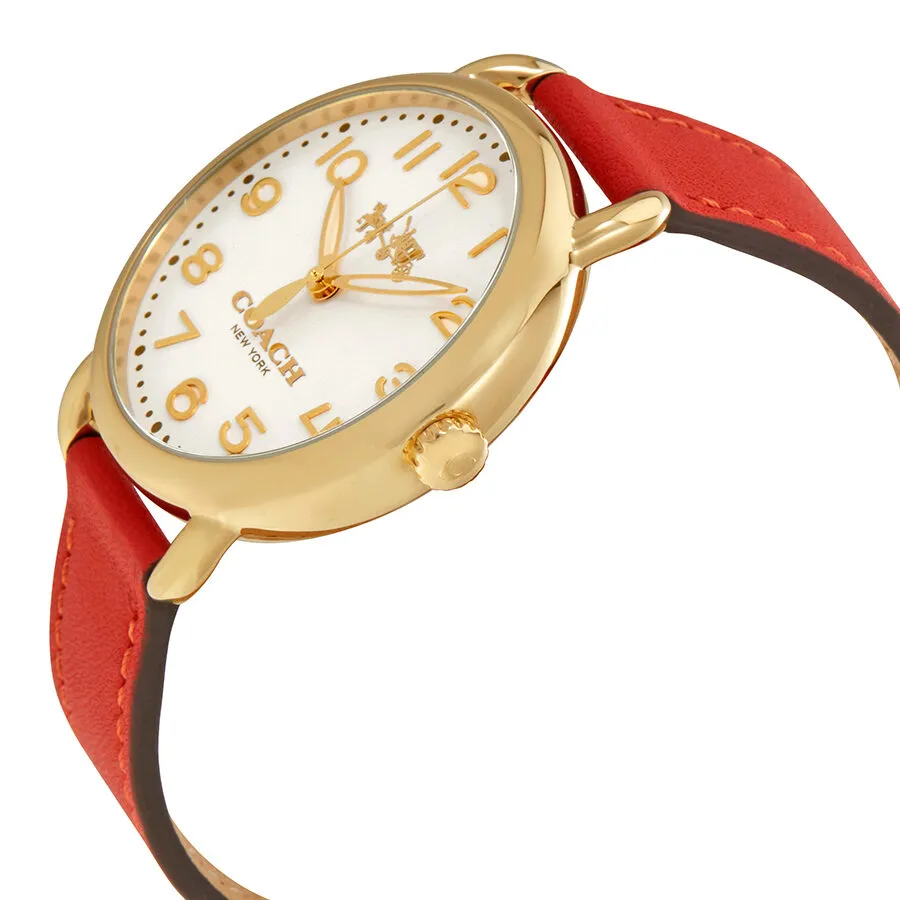 Coach Delancey Ivory Dial Carol Leather Ladies Watch 14502719