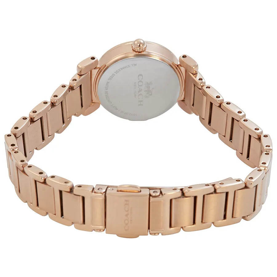 Coach Madison White Dial Ladies Rose Gold-tone Watch 14502853
