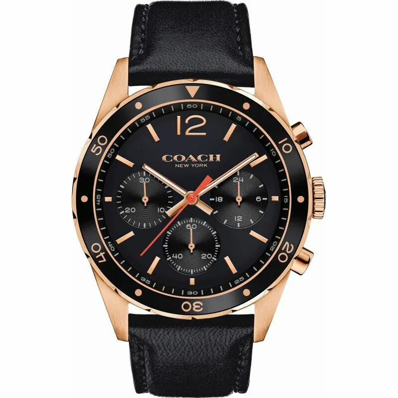 Coach Sullivan Black Strap Chronograph Men's Watch 14602087