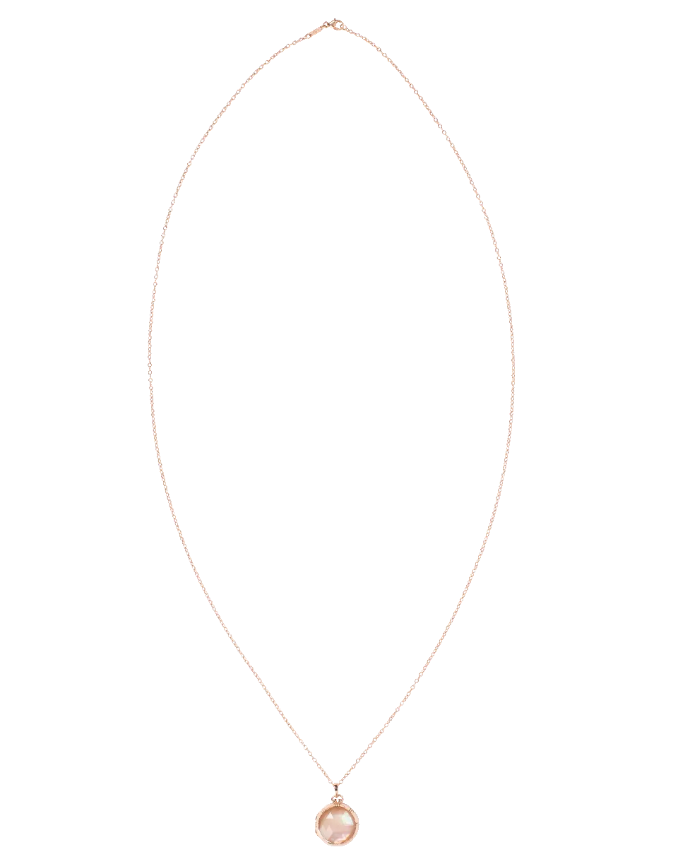 Cognac Mother of Pearl Crystal Locket