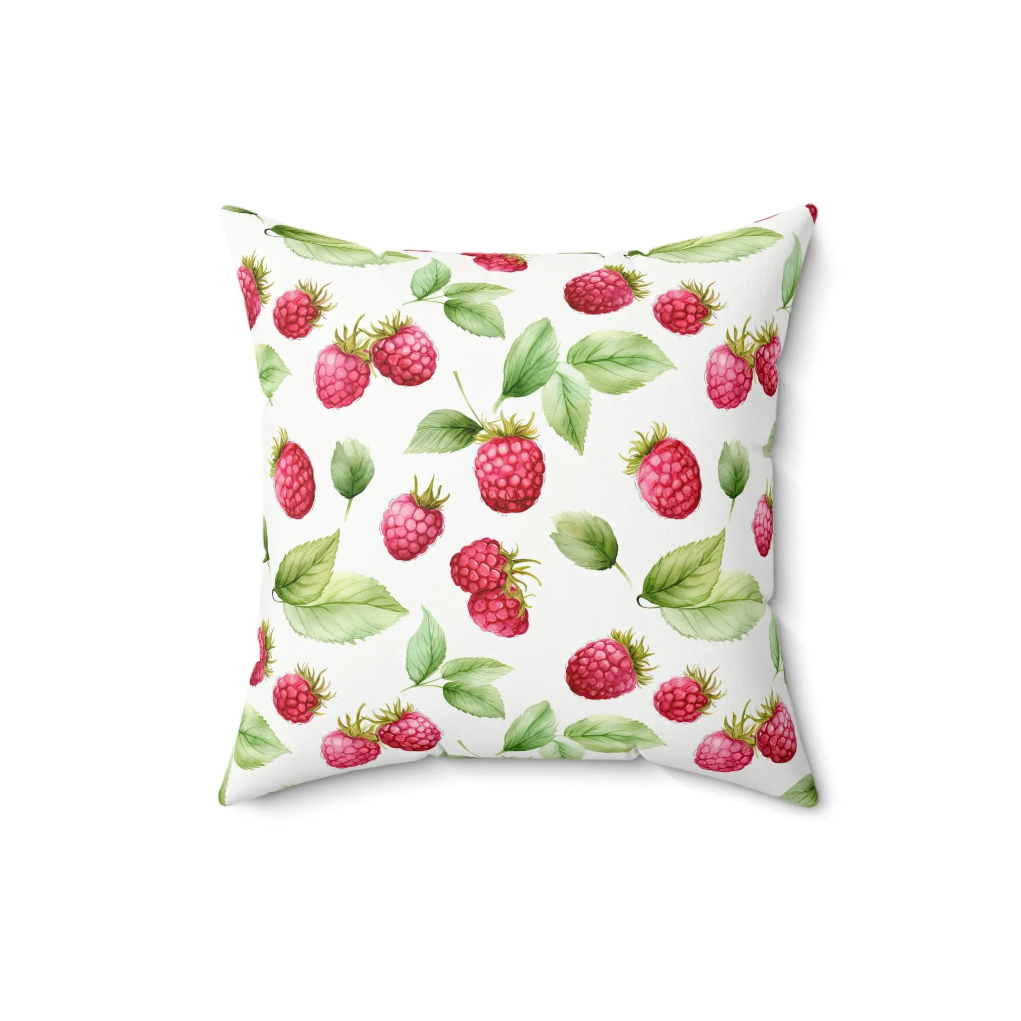 Coquette Raspberry Square Pillow