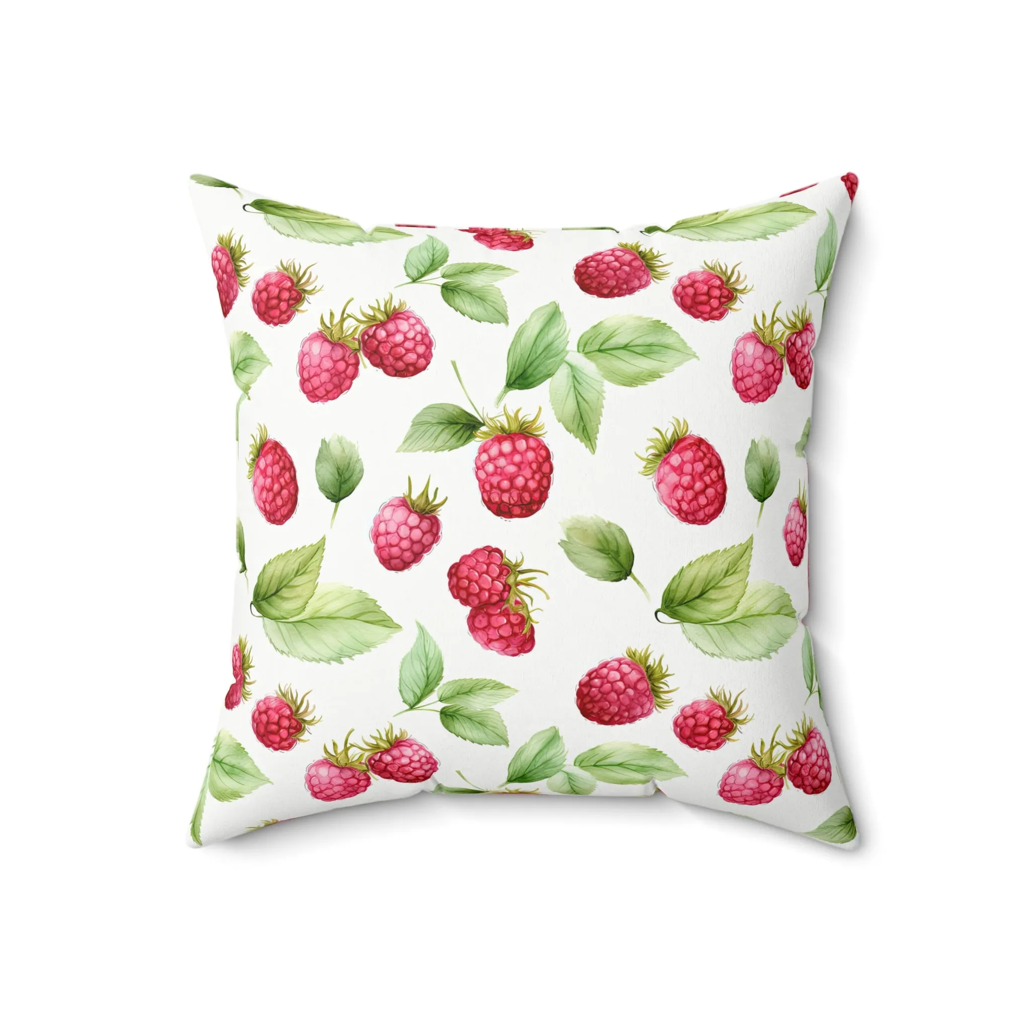 Coquette Raspberry Square Pillow