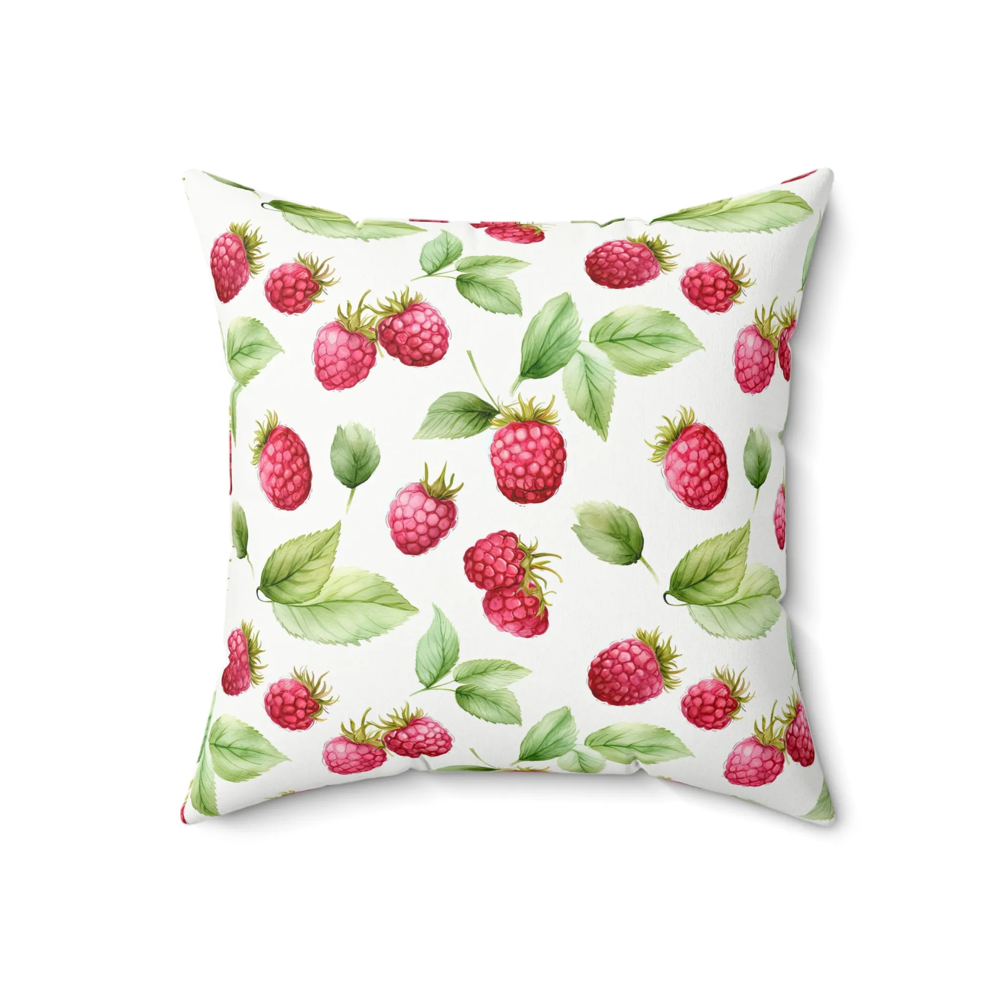 Coquette Raspberry Square Pillow