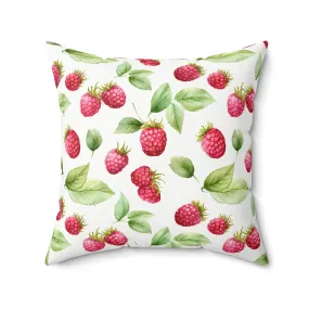 Coquette Raspberry Square Pillow