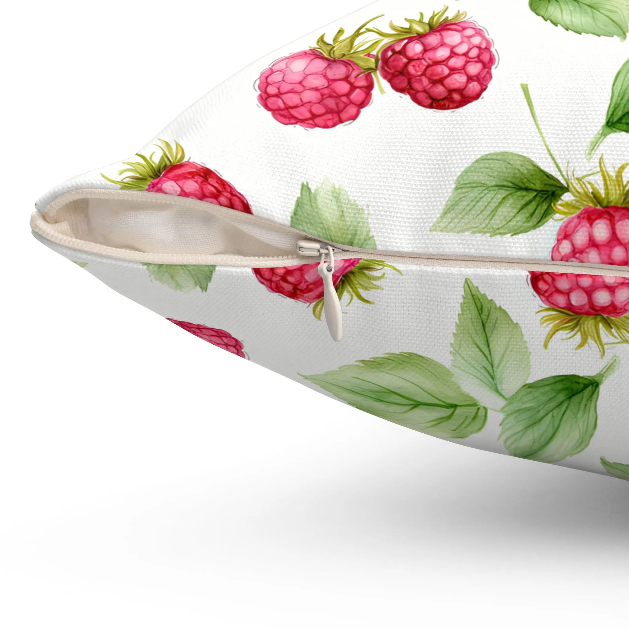 Coquette Raspberry Square Pillow