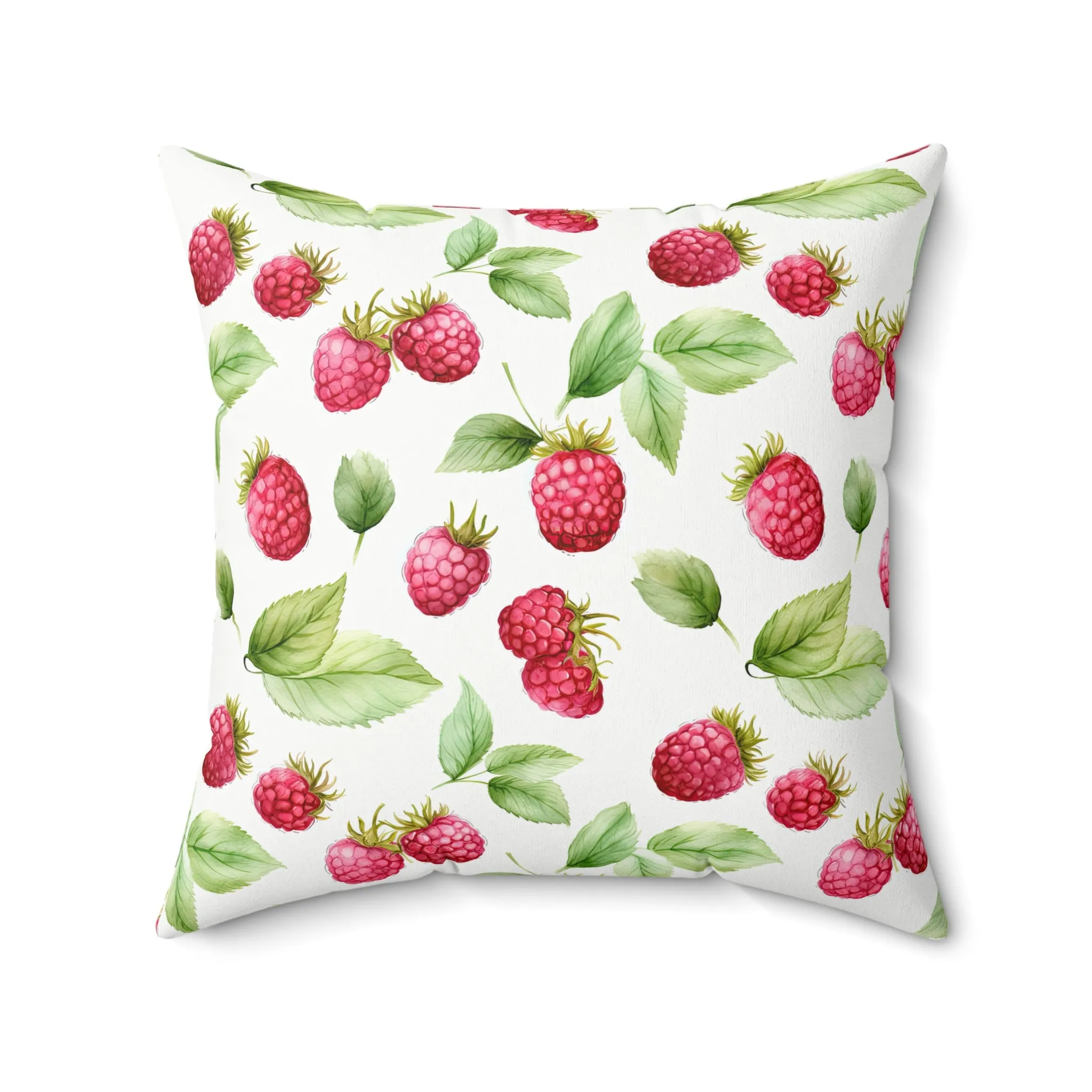 Coquette Raspberry Square Pillow