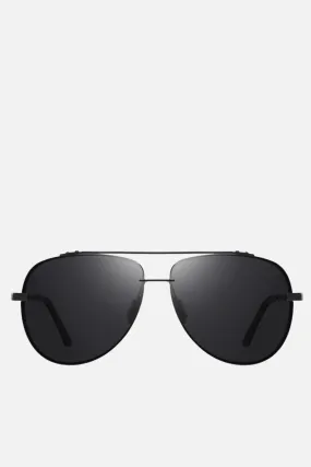 COSTA RICA Black Oversized Aviators
