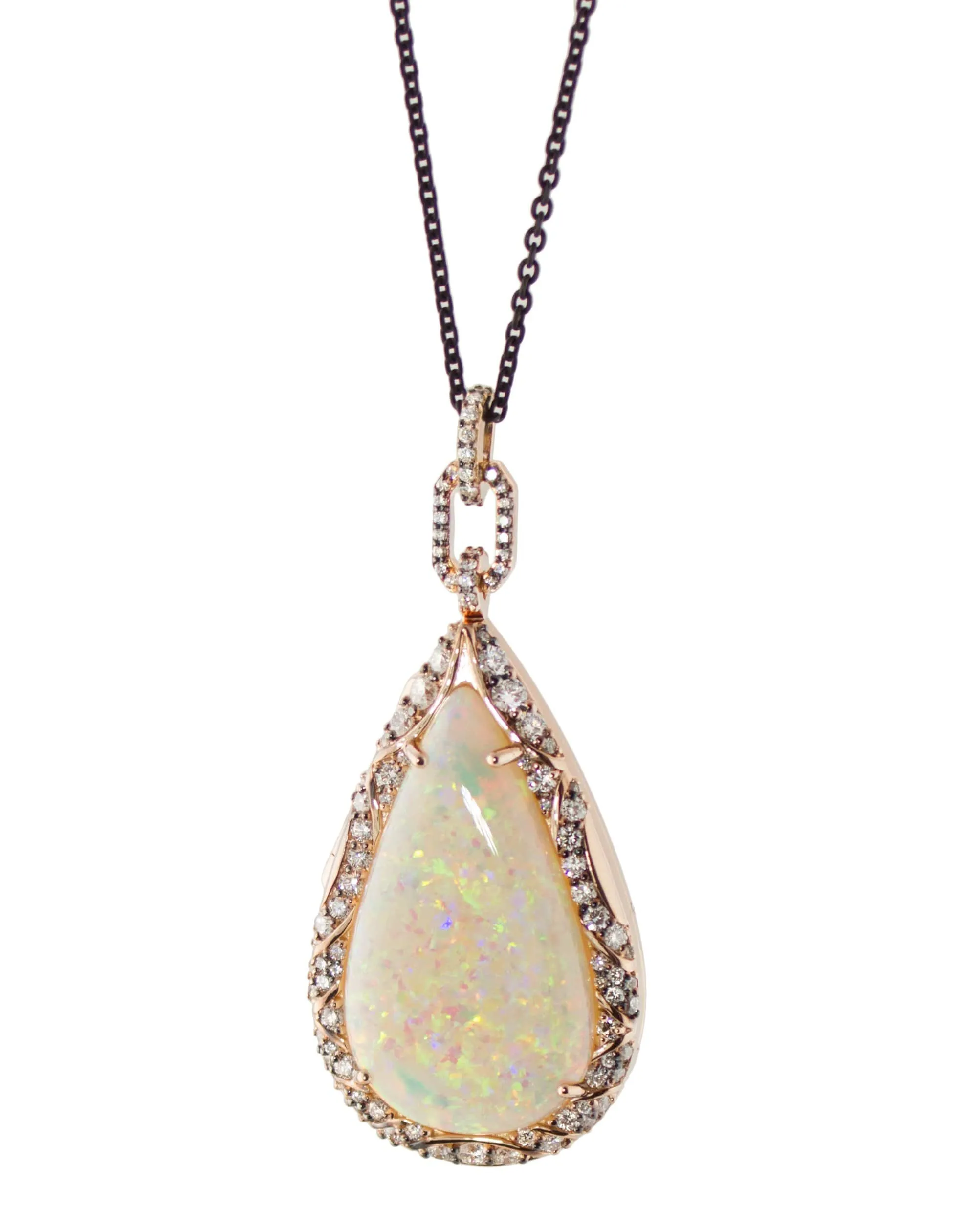 Crystal Opal Locket