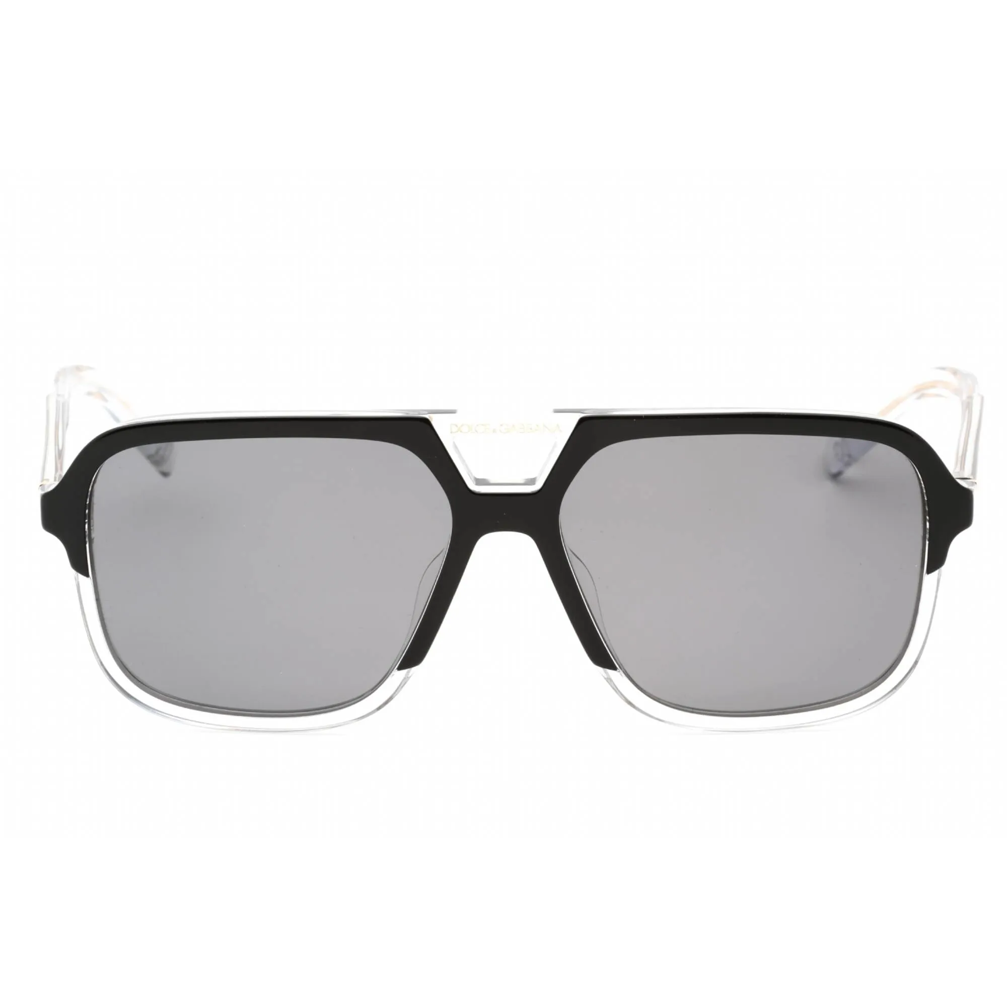 Dolce & Gabbana Men's Sunglasses - Top Black On Crystal Plastic | 0DG4354F 501/81