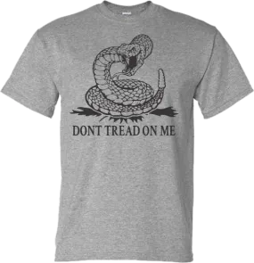 Don't Tread on Me Design Gray T-Shirt