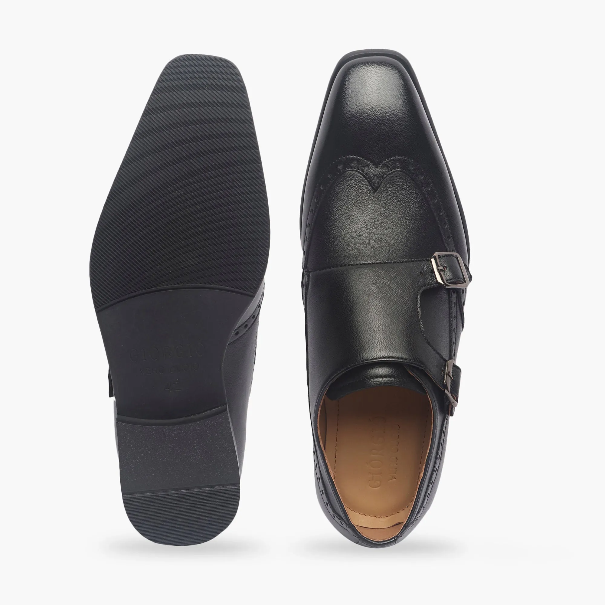 Double Buckle Monk Strap