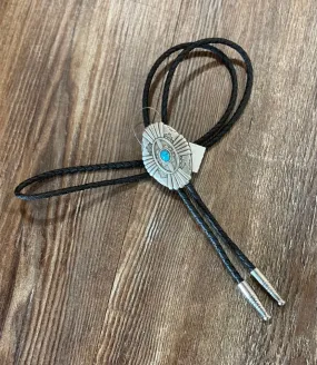Double S | Southwest Turquoise Stone Bolo