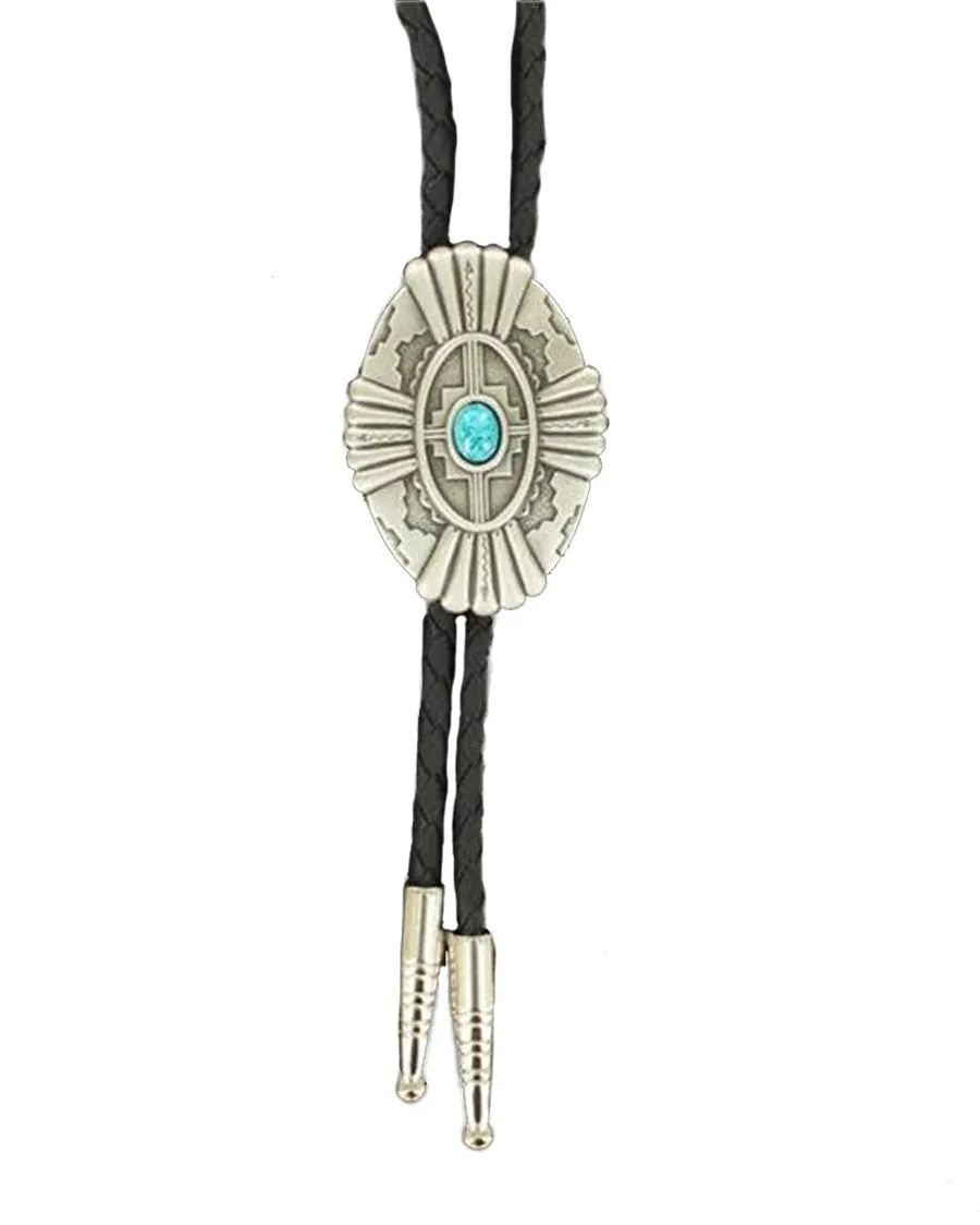 Double S | Southwest Turquoise Stone Bolo