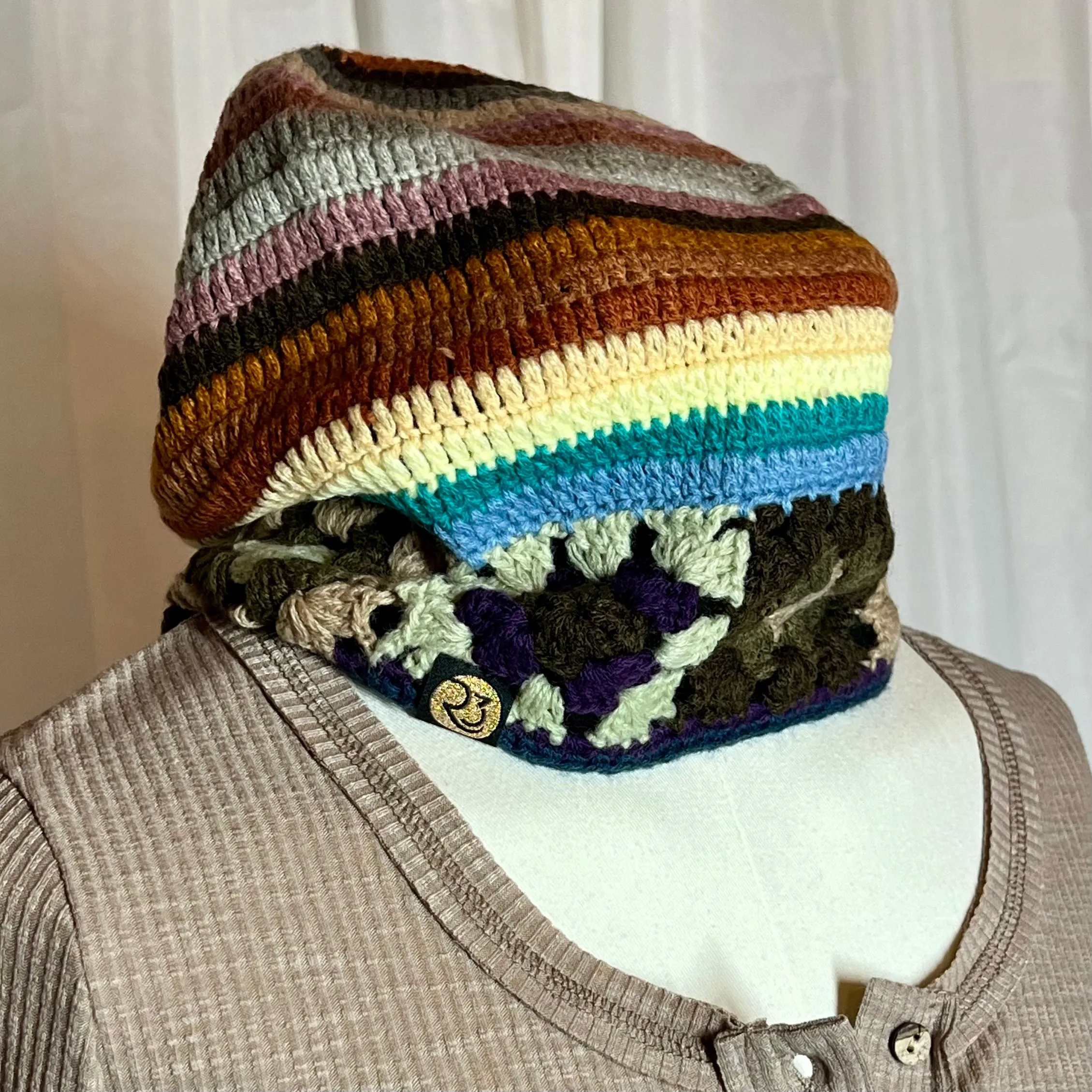 Flower Child Crochet Beanie